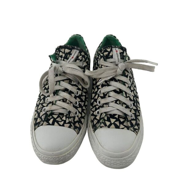 Converse Marimekko Low Top Sneaker Collab Size 7 Womens Black White Geometric - Picture 2 of 13